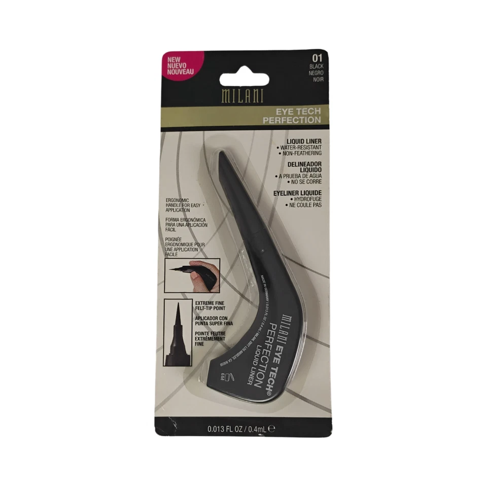 NEW MILANI Eye Tech Perfection Liquid Eye Liner 01 Black (Slightly Worn Package) - Image 2 of 3