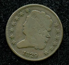 Photo of a 1829-P Half Cent from an eBay listing that sold on Jul 16, 2026