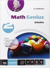MATH GENIUS ARITMETICA 2 + GEOMETRIA 2 + EBOOK (ANCHE SU DVD) - 9788851119317