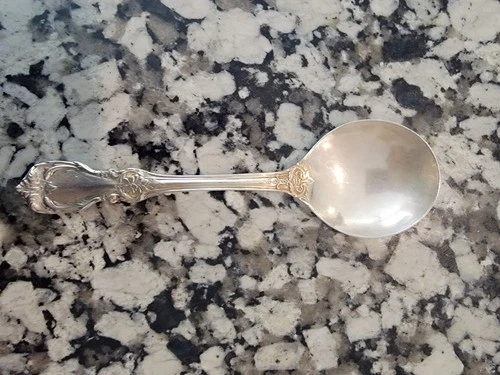 "Burgundy" by Reed and Barton Sterling Silver Cream Soup Spoon 6 3/8" Flatware