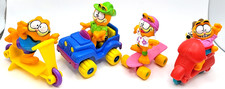 Vintage 1988 Mcdonalds Happy Meal Toys Garfield Set Of 4 80s mcdonald's Odie