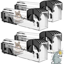 Wiederverwendbare 32CM Mausefalle für Innen & Außen - Sicher für Haustiere