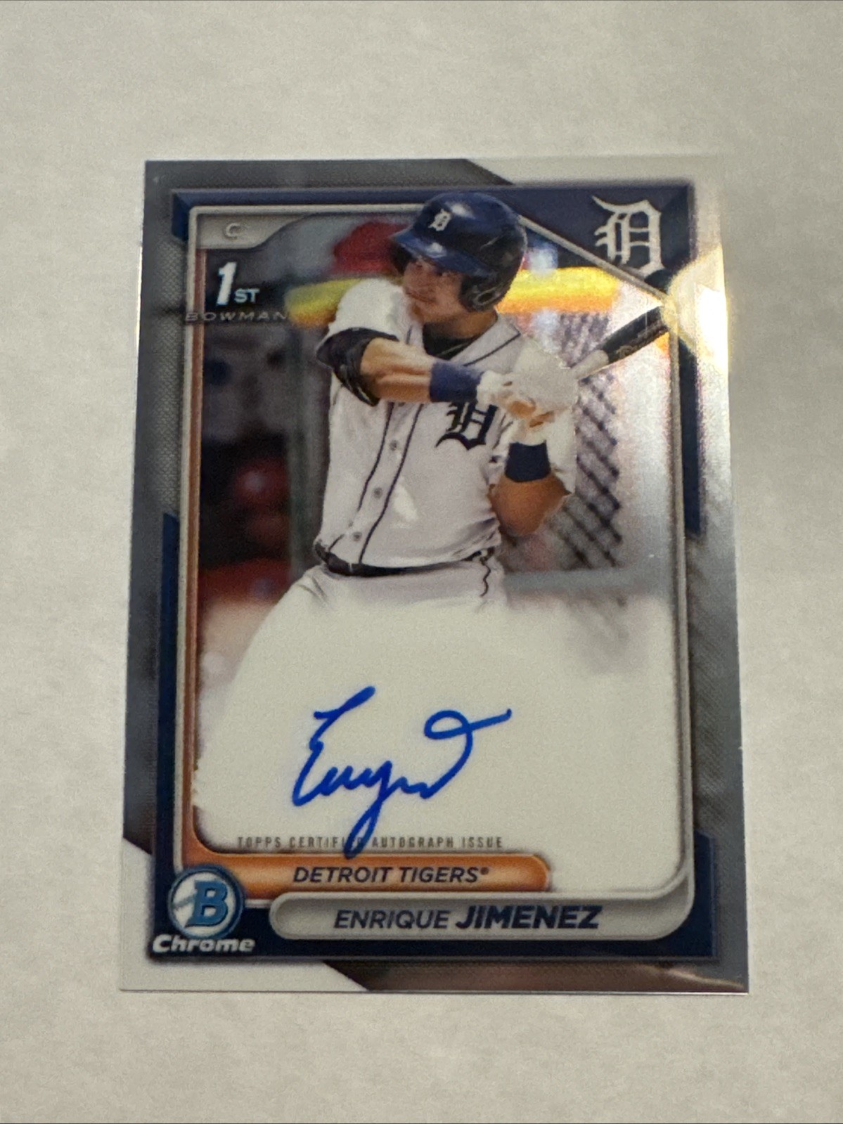 2024 Bowman Chrome Prospect Auto Enrique Jimenez CPA-EJ 1st RC Rookie Card SP