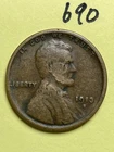 1913-S LINCOLN WHEAT CENT, low mintage date, "FINE" condition #690