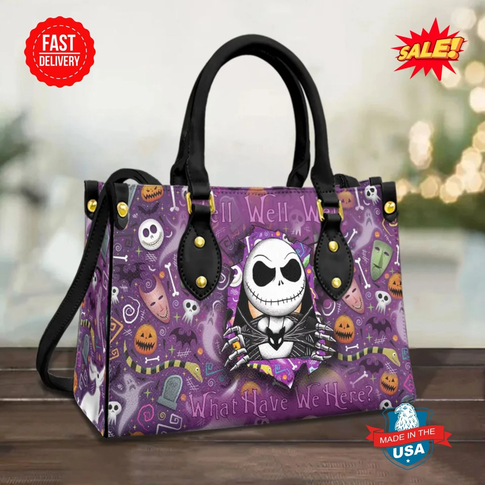 Nightmare Before Christmas Leather Bag