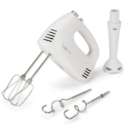 Clatronic Handmixer HM 3524 weiß, Hand- und Stabmixer in einem, NEU