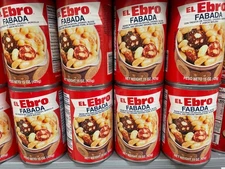 El Ebro Fabada Beans with Rind-On Bacon & Chorizo, Ready-to-Serve – 8 Pack 15 oz