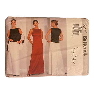 Butterick 6394 Top Skirt Stole Misses Easy Evening Sewing Pattern Uncut 12 14 16