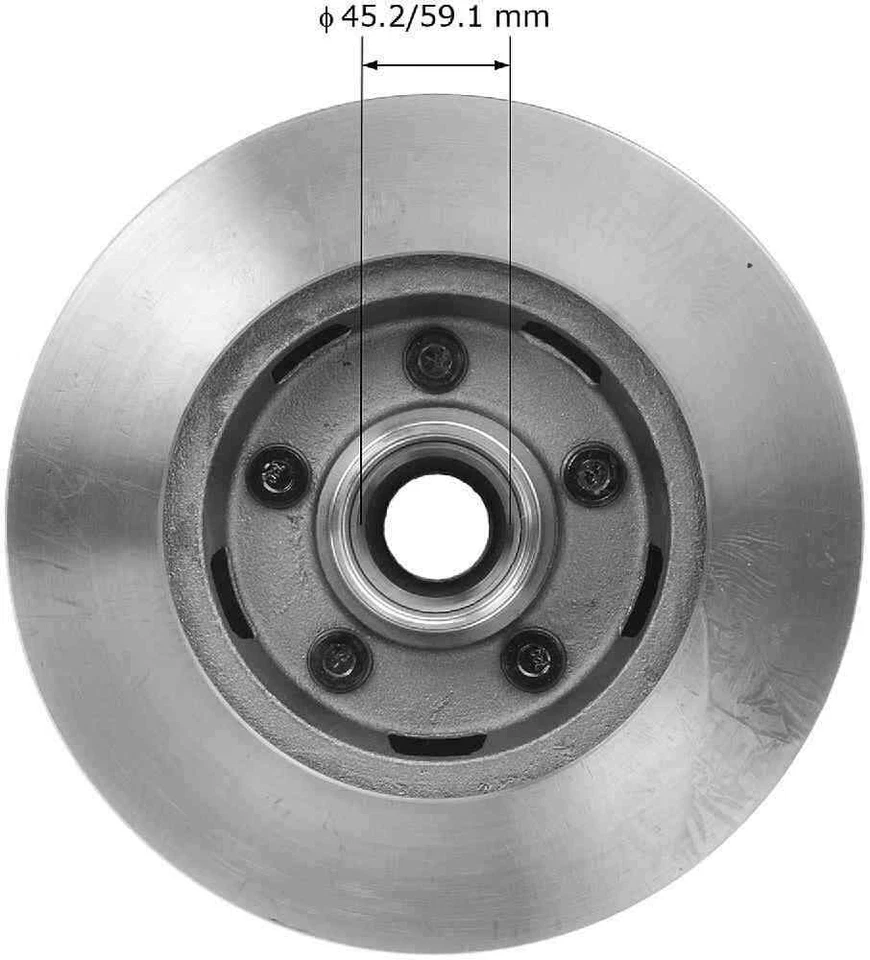 Rotor de freno de disco para Mercury Caliente 1967, Comet Caliente, Comet, Cougar, Cyclone Foto 2 de 3
