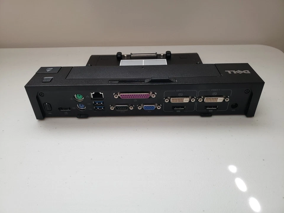 Estación de acoplamiento Dell Original E-Port Plus K09A USB3 DVI DisplayPort RJ45 Latitude Foto 4 de 4