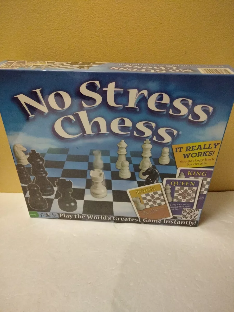 No Stress Chess Board Game-Learn Chess Easy-For Kids and Adults-New Sealed