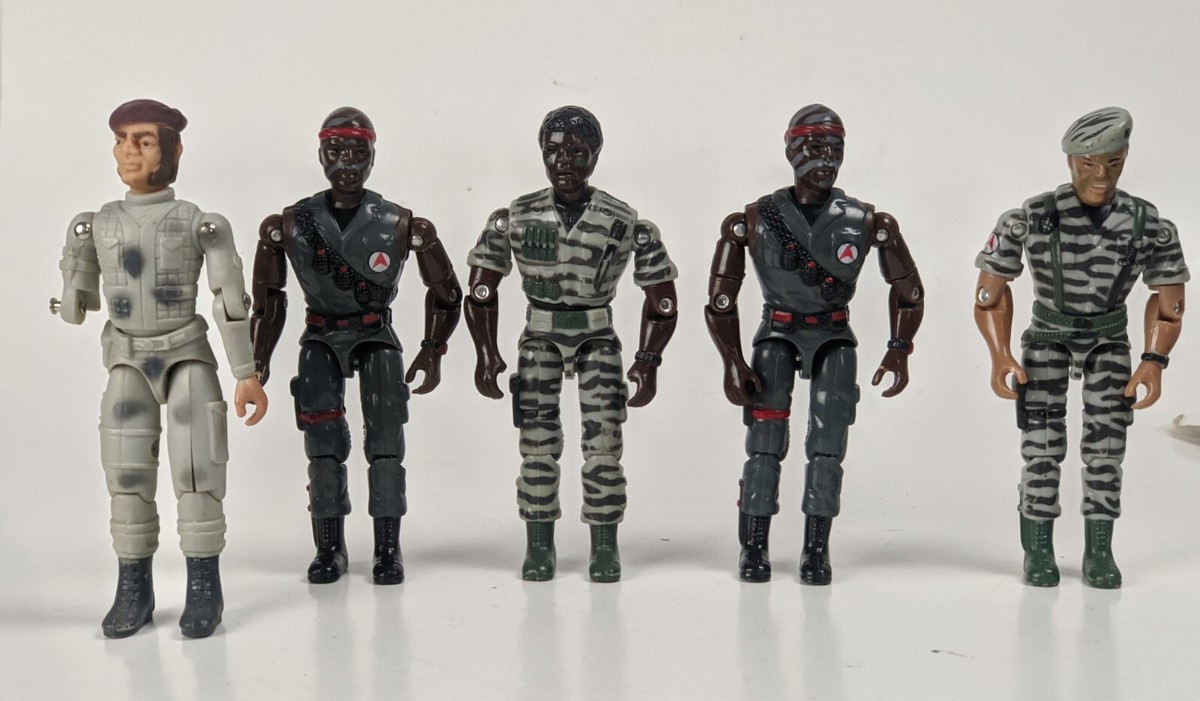 4x 1990's Lanard The Corps Ranger Military Soldier 3.75