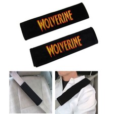 New 2pc Marvel Comics X-men Wolverine Car Truck Suv Van Seat Belt Pads Covers