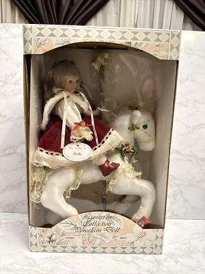 Leonardo Collection Porcelain Doll on Carousel Horse - Holly Box