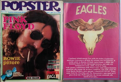 POPSTER 31 1980 PINK FLOYD DAVID BOWIE  WILLIAM BURROUGHS + POSTER EAGLES