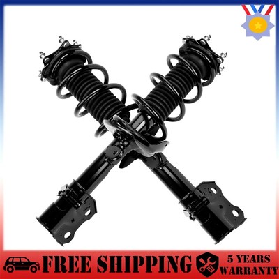 Pair Front Shock Struts w/ Coil Springs For Honda CRV CR-V 2007 2008-2014 2.4L