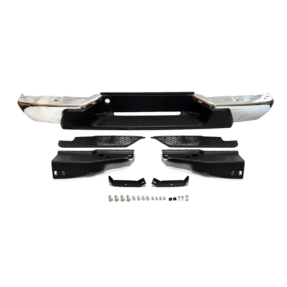Rear Bumper Cover Chrome Steel Fits Chevy Colorado GMC Canyon Pickup 2004-2007 Foto 3 de 4