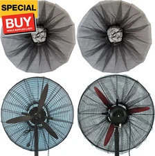 2 PACK Fan Cover for 30 Inch Industrial Pedestal Fan,Fan Dust Cover for Kids Chi
