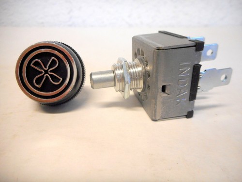 INTERRUPTEUR SOUFFLEUR ROTATIF A/C 3 VITESSES TYPE UNIVERSEL AVEC BOUTON « VENTILATEUR » INDAK, FABRIQUÉ AUX ÉTATS-UNIS - Photo 2/7