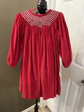 Simi Baby 4T Smocked Red Dress Style 263