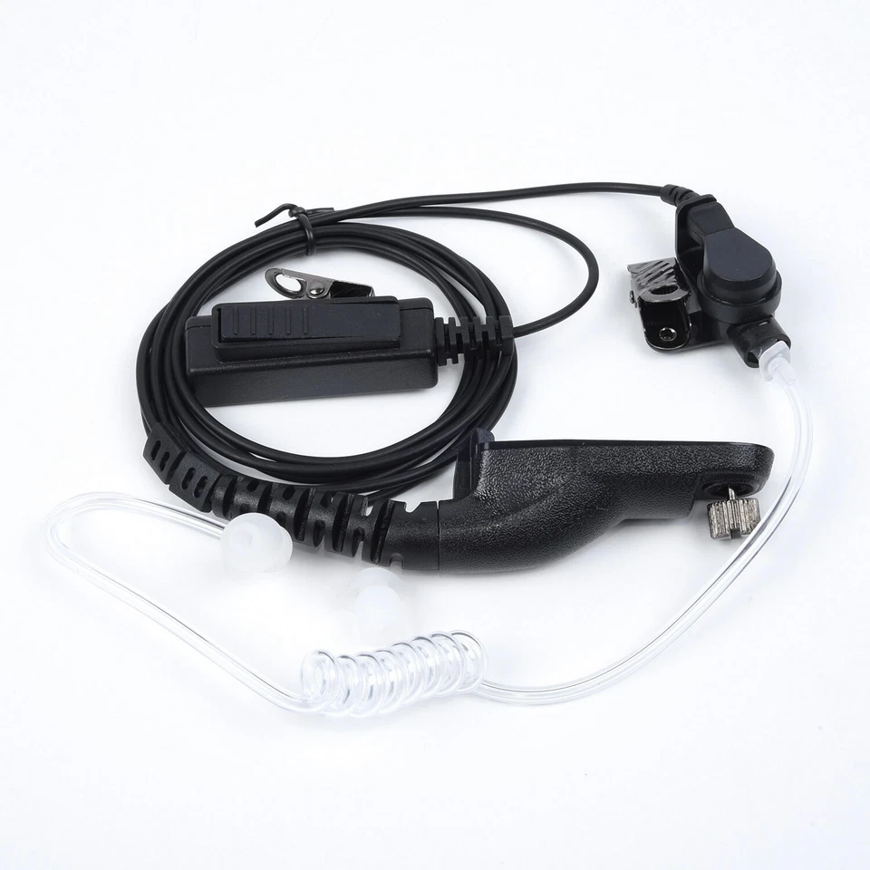 New Security Walkie Talkie PTT Headset Earpiece Mic Ear-Hook For Motorola Radio~ - Image 2 of 4