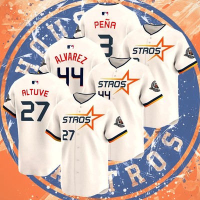 NEW! Houston Astr 2025 City Con.nect Player Name & Number AOP Jersey Gift Fan