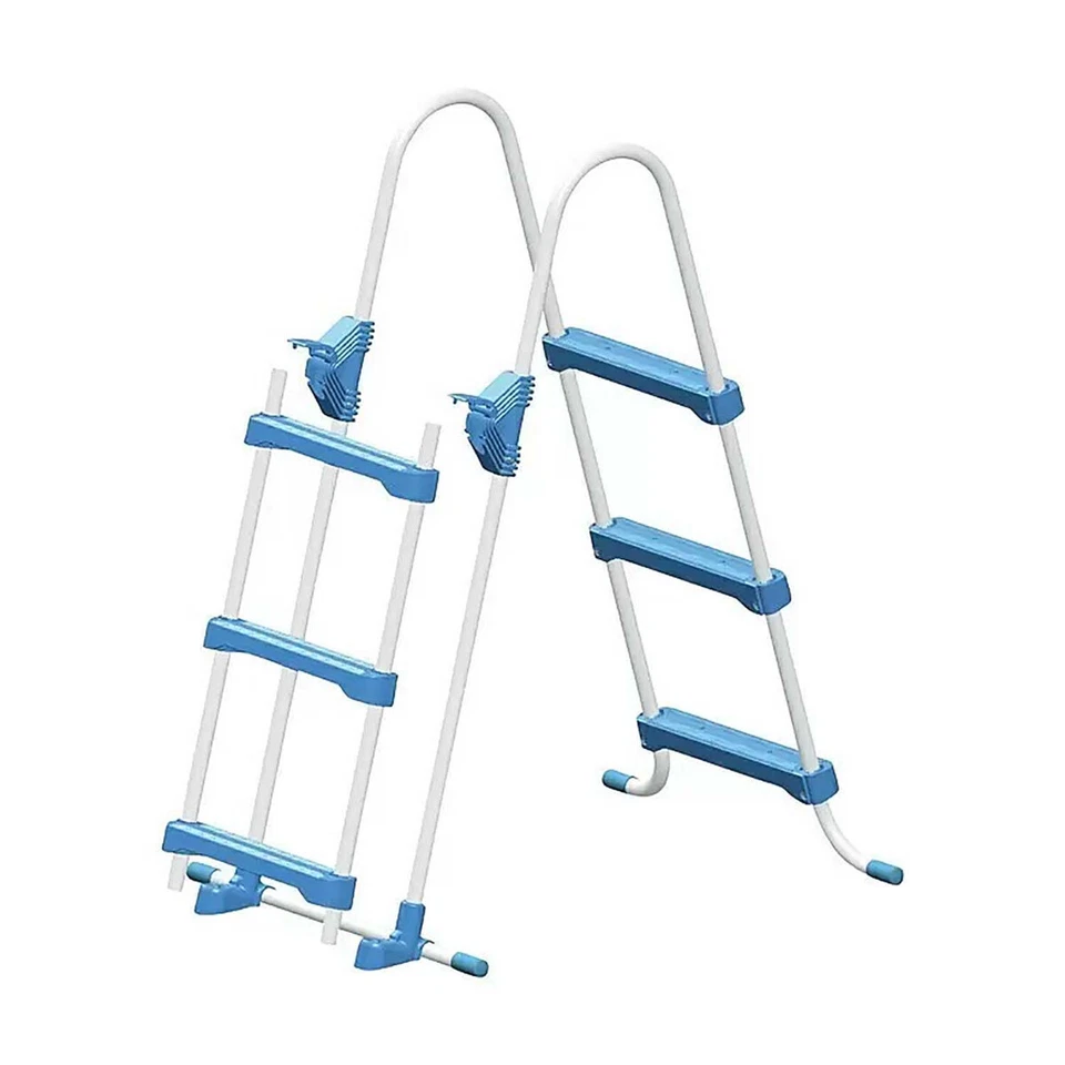 Stahlwandpool Splash Pool Komplettset rund 355 x 90 cm weiß Filteranlage Leiter - Bild 3 von 4