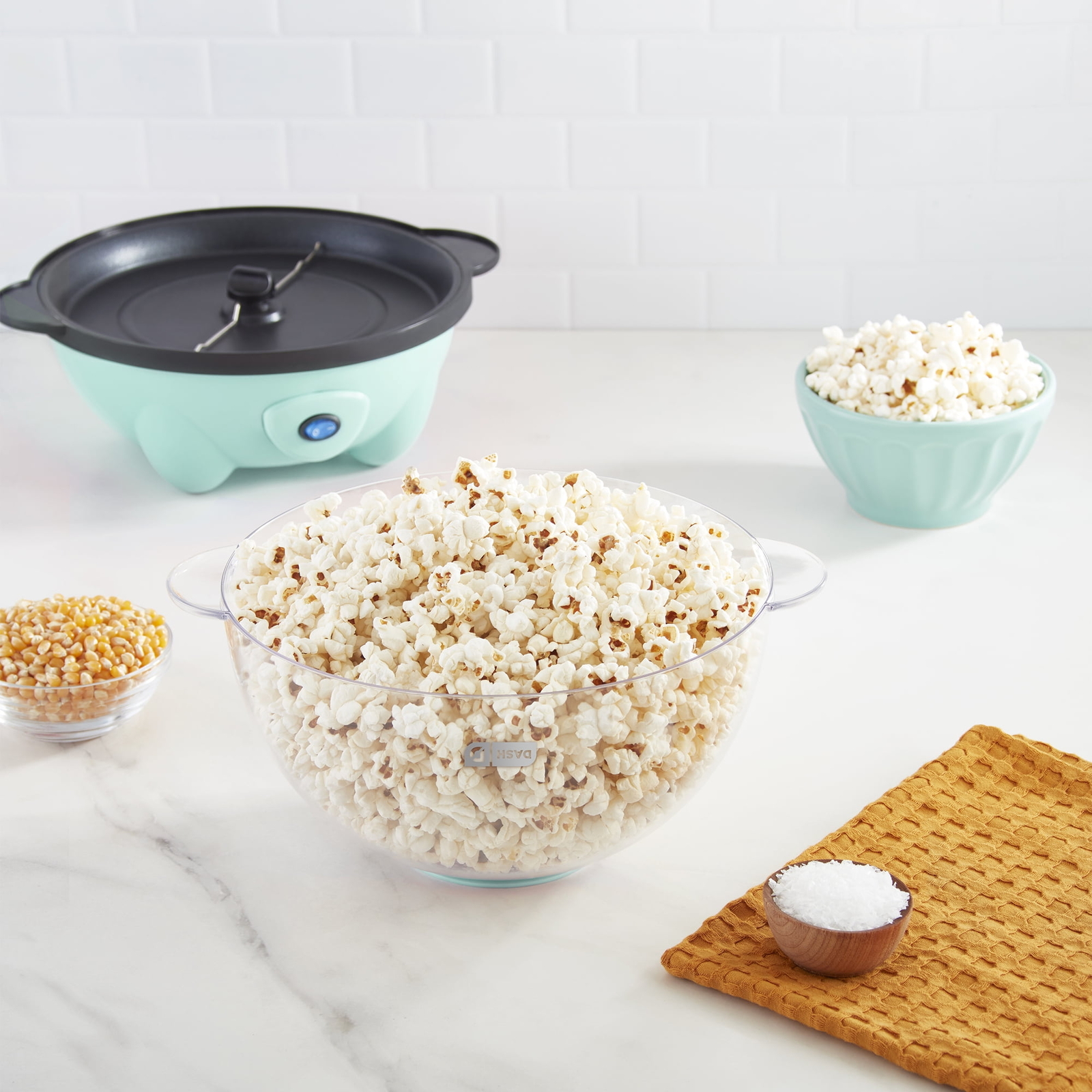DASH SmartStore™ Deluxe Stirring Popcorn Maker, Hot Oil Electric