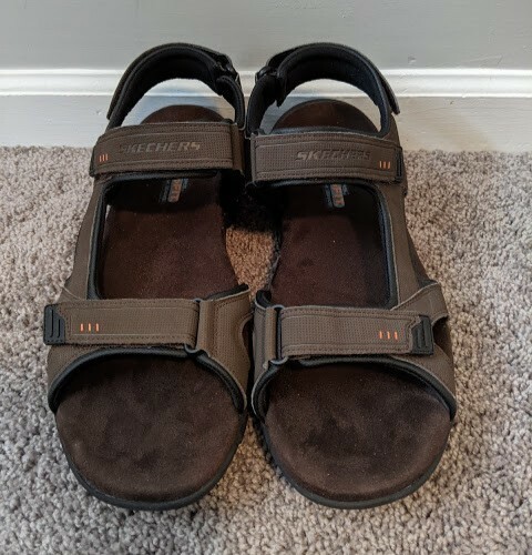 skechers relaxed fit memory foam 360 mens sandals