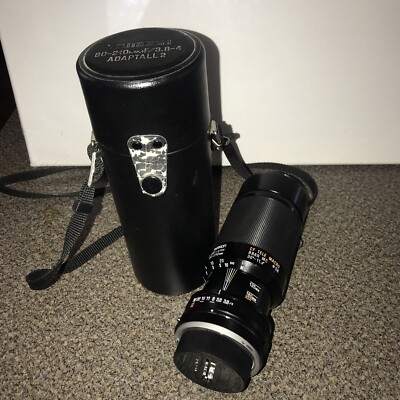 Tamron 80-210mm F/3.8-4 BBAR CF Tele Macro Adaptall 2 Lens  With Hard Case