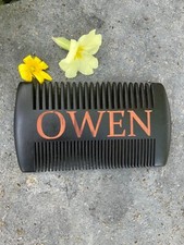 Beard comb Personalised Engraved,Groomsman, Wedding, Fathers Day, Grandad, gift