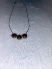 Isabelle De Millery France Crystal Necklace Silver Tone — photo 4
