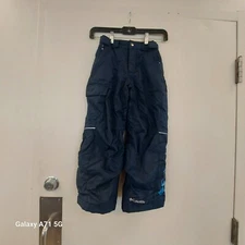 Columbia Omni-Heat Kids Snow Pants Blue Bugaboo Size xs 6/7 Excellent Pre-owned 