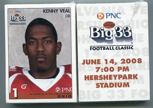 2008 Ohio OH Big 33 FACTORY SEALED High School Football card set: Zordich, Pead