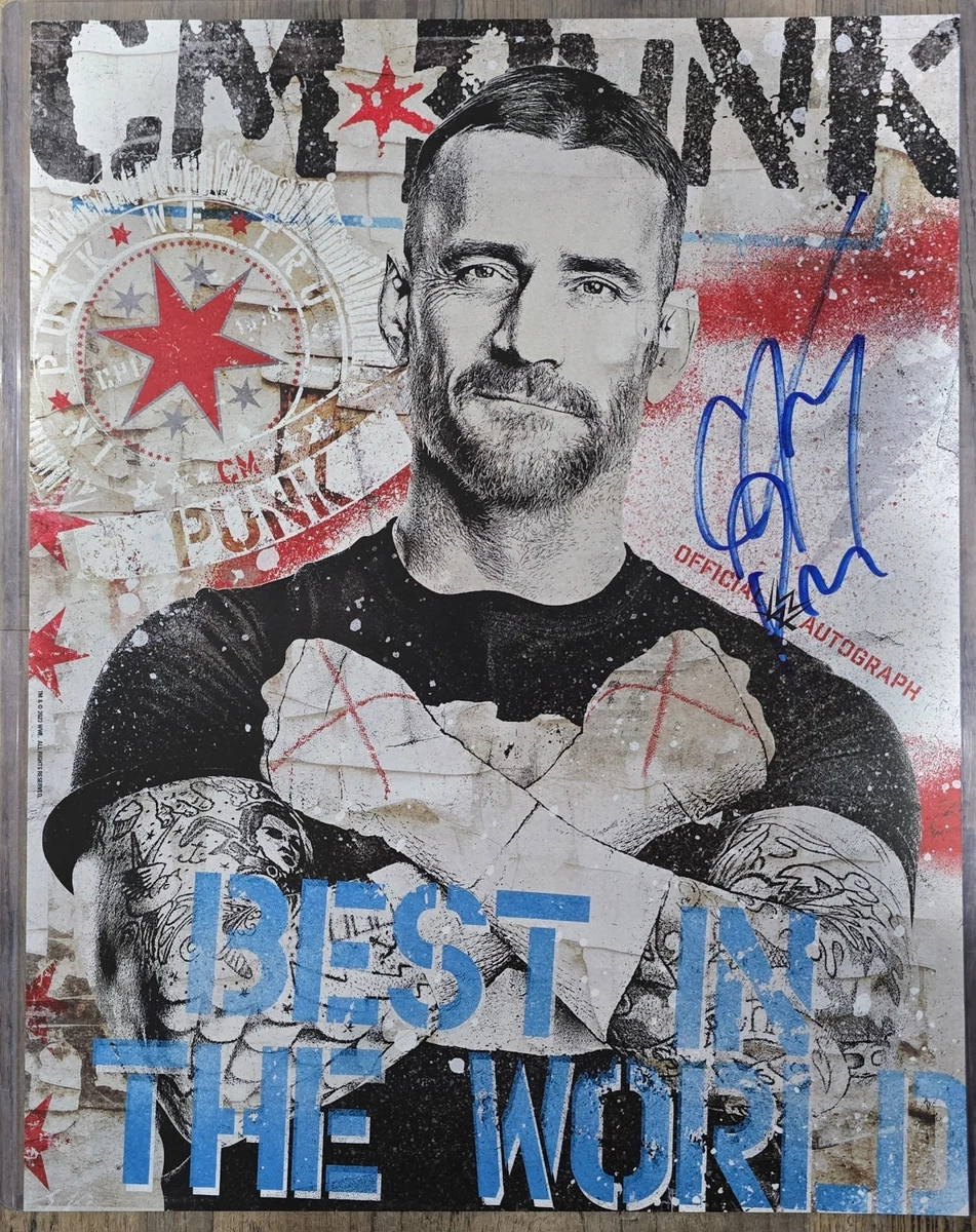 CMパンク 直筆サイン入フォト　2025WWE日本公演公式グッズ　CM PUNK CM Punk WWE Wrestling Original Autographed Photos for sale | eBay