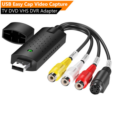 Video Grabber Audio USB mit Software Wandler VHS DVD Capture Konverter Adapter