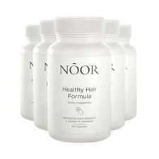 5-Pack NOOR Healthy Hair Formula - NOOR Hair Growth Support Capsules - 300 Caps