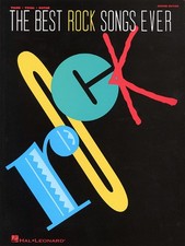 The Best Rock Songs Ever Piano Sheet Music Guitar Chords Vocal Lyrics Book