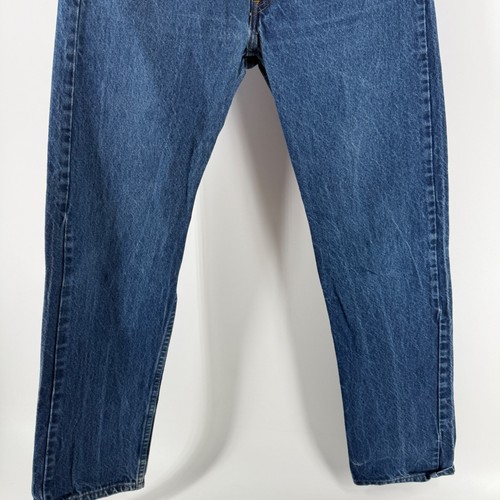 Vintage Levis 505 pomarańczowe dżinsy w zakładce męskie 33x32 Made in USA 1983 Medium Wash Denim - Zdjęcie 4 z 10