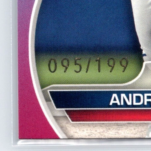 2023 Bowman Draft Aqua & Pink Gradient /199 Andrew Walters #BD-184 - Image 3 of 3