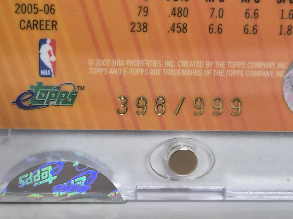 2006-07 eTopps Lebron James Card #398/999 Cavaliers Lakers NBA Basketball - Image 4 of 4