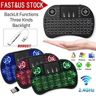 Wireless Mini Keyboard Remote Control Touchpad Smart TV Android TV Box PC 2.4GHz
