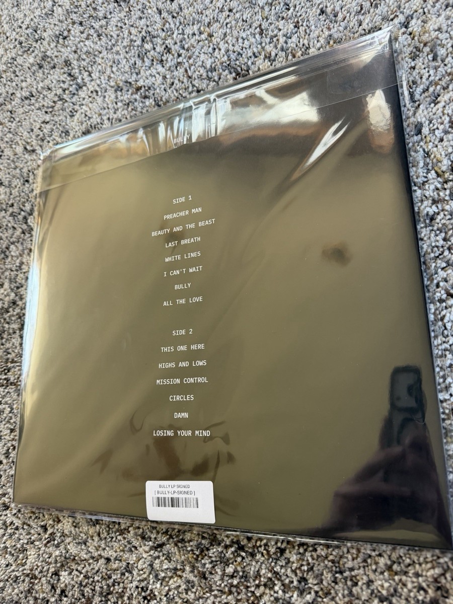 AUTOGRAPHED SIGNED INSERT Kanye West Ye Yeezy Bully Black Vinyl LP