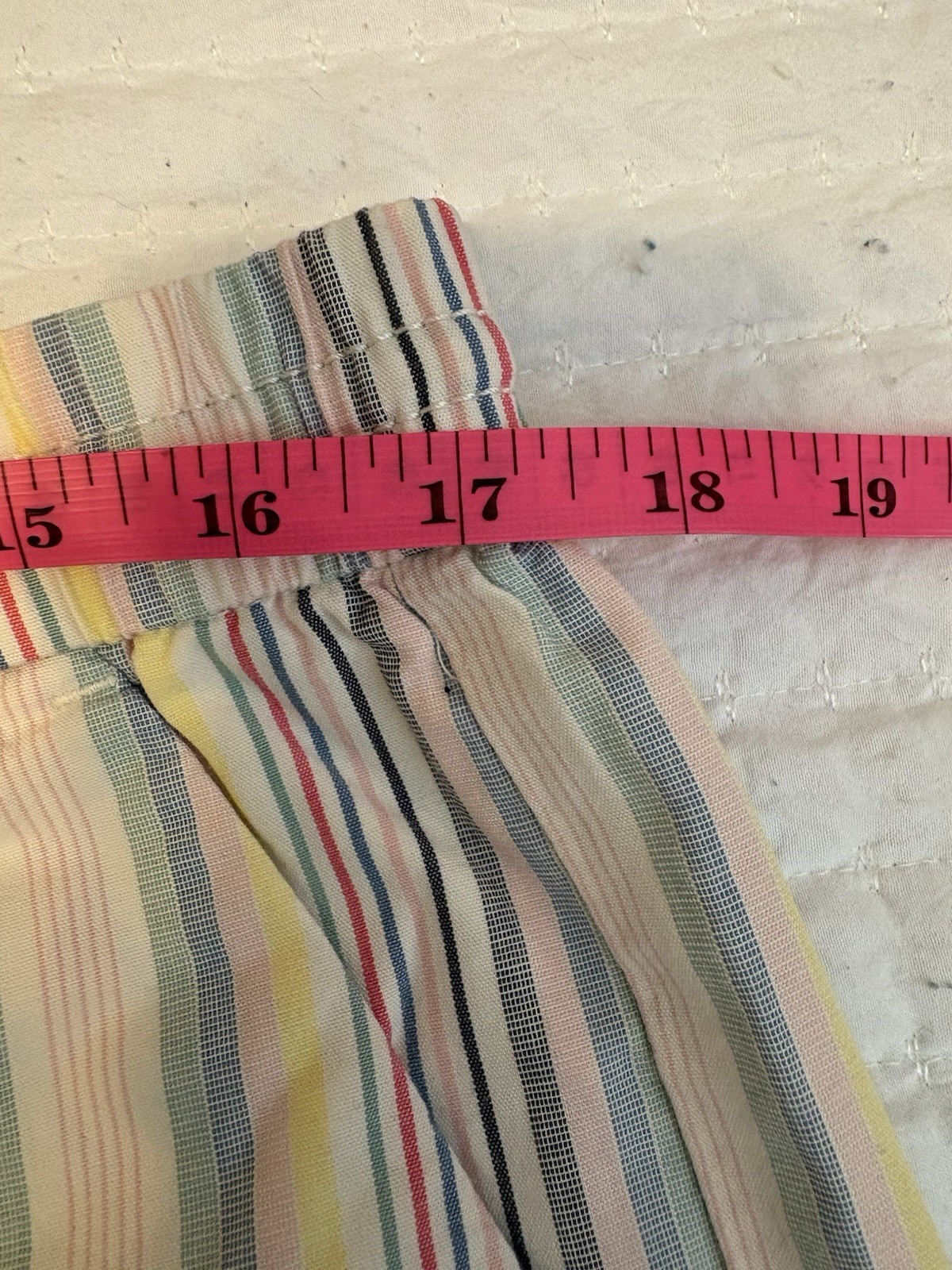 Ann Taylor Loft Pull On Multi Colored Striped Sho… - image 6