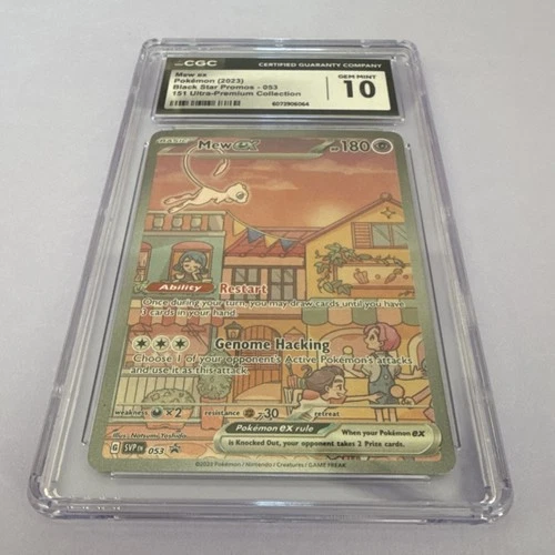 Pokémon Mew EX 053 Sv: Scarlet & Violet Promo Holo CGC 10 Trading Card 2023