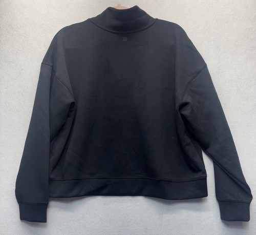 Women’s All In Motion Airy Sleek Polo Sweatshirt Black XL Retail $30 - Picture 8 of 8