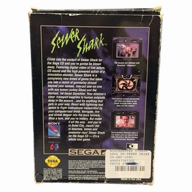 Sewer Shark (Sega CD, 1992) CIB Complete w/ Manual Black Box Variant Tested