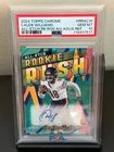 2024 Topps Chrome Caleb Williams All-Etch Aqua Auto /199 PSA 10 GEM Rookie RC