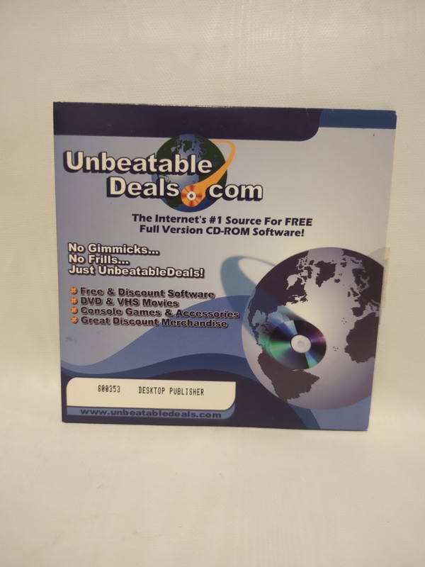 Desktop Publisher 600353 CD-ROM Unbeatable Deals Vintage 1998