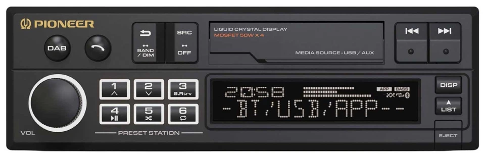 Pioneer SXT-C10PS MP3-Autoradio DAB Bluetooth USB iPod AUX-IN - Bild 2 von 4